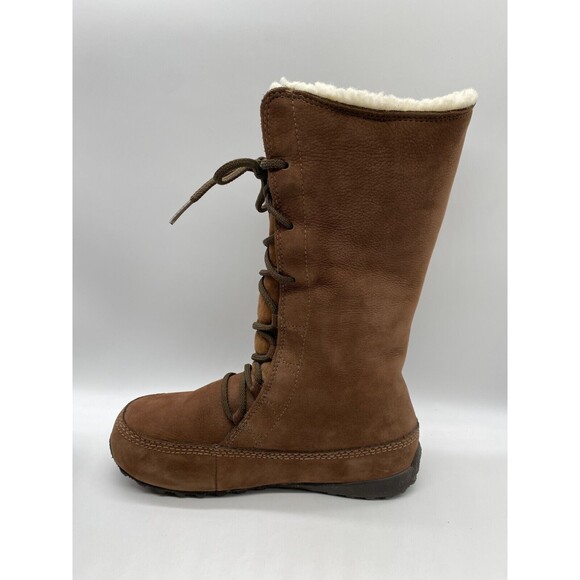 Sorel Shila Women's Size 7 Brown Suede Leather Fur Waterproof Boots, NL1536-256 - Picture 7 of 13